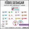 Klassens födelsedagar / Födelsedagsdisplay