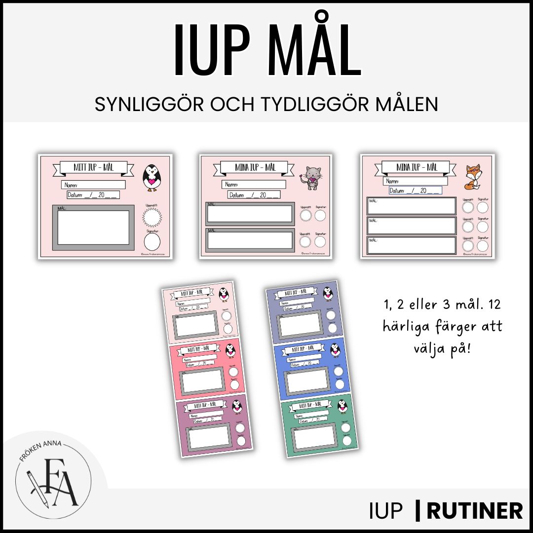IUP-mål (etiketter)