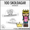 100 skoldagar - Krona (2 olika)