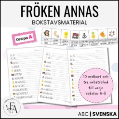 Fröken Annas bokstavsmaterial