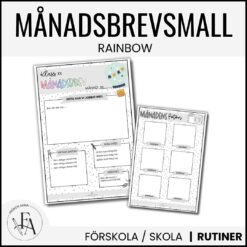 Mall för månadsbrev