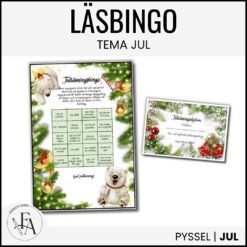 Julläsningsbingo (redigerbart)