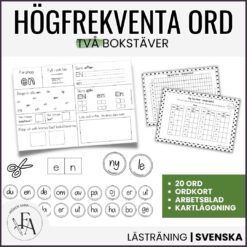 Högfrekventa ord (två bokstäver)