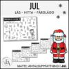 Läs, hitta, räkna, färglägg | Tema jul