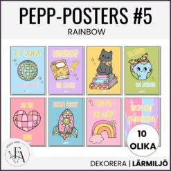 Pepp-Posters #4 | Big dreams rainbow disco