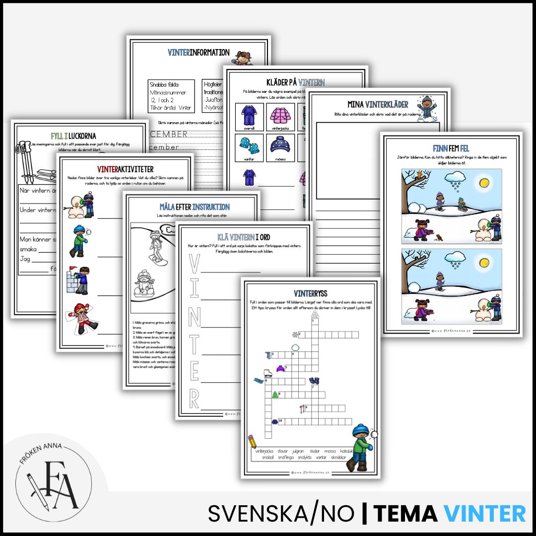 Arbetshäfte – Tema vinter