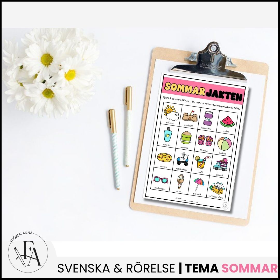 Sommarjakten | Naturbingo Sommar