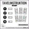 Tavelinstruktion (svart)