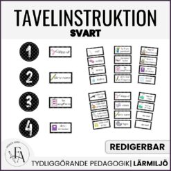 Tavelinstruktion (svart)