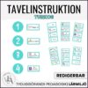 Tavelinstruktion (turkos)