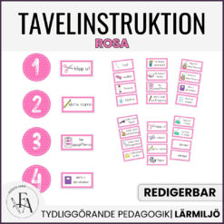 Tavelinstruktion (rosa)