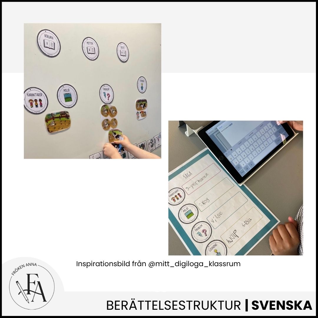 Berättelsebubblor - Stödstruktur berättelse