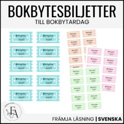 Bokbytesbiljetter | Bokbytarbiljetter till bokbytesdag