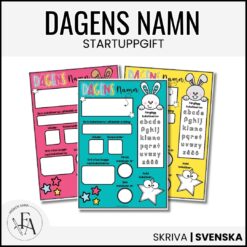 Startuppgift: Dagens namn