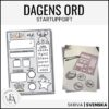 Startuppgift: Dagens ord