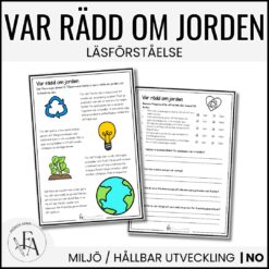 Läsförståelse - Var rädd om jorden