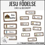 Jesu födelse – Ord och begrepp med bildstöd