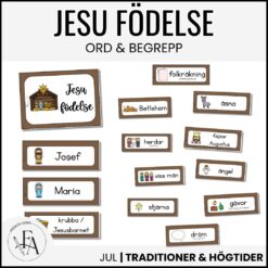 Jesu födelse – Ord och begrepp med bildstöd