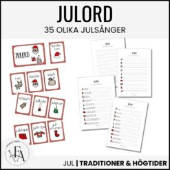 Julord (Ordkunskap, välskrivning, memory, handstil)