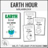 Earth Hour: Målarbilder