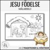 Jesu födelse - målarbild