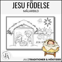 Jesu födelse - målarbild