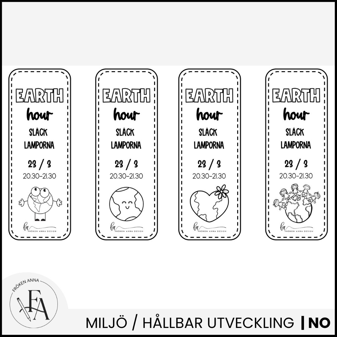 Earth Hour: Bokmärken