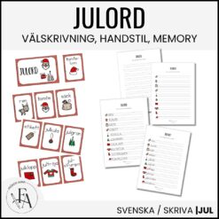 Julord (Ordkunskap, välskrivning, memory, handstil)