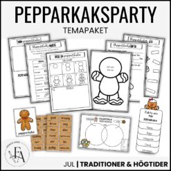 PAKET: Pepparkaksparty! Ett gott och kreativt julmaterial