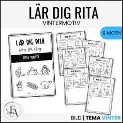 Lär dig rita steg för steg - tema vinter