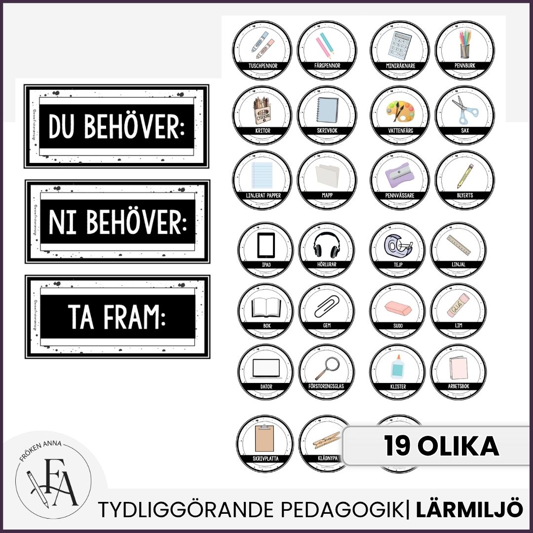 Redigerbara etiketter (neutral)