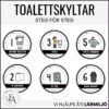 Toalettrutin (bildstöd / bildschema / steg för steg)