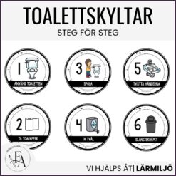 Toalettrutin (bildstöd / bildschema / steg för steg)