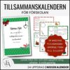 Tillsammanskalendern | FÖRSKOLA