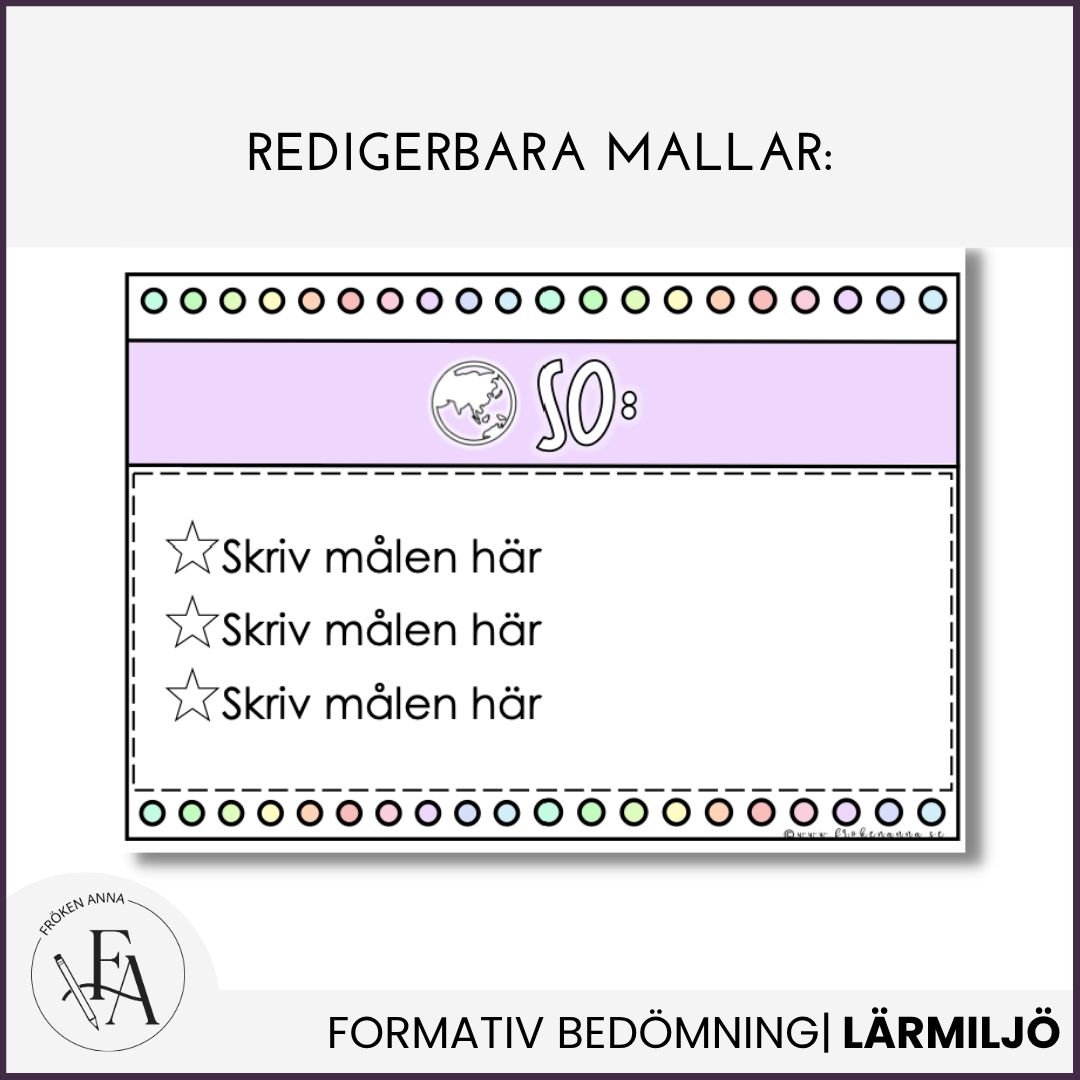 Målskyltar: Synliggör kunskapskraven