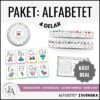ABC-paket mini | Väggalfabet, alfabetsremsa, bänkhjälp & alfabetshjul