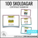 Certifikat 100 skoldagar | Rainbow