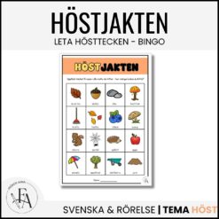 Höstjakten (promenad-, skogs-, eller höstbingo)