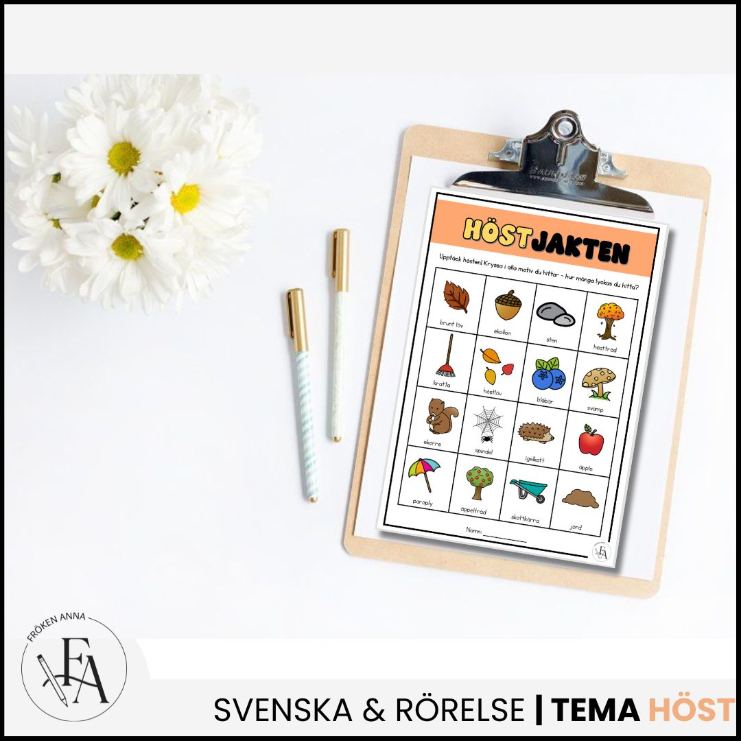 Höstjakten (promenad-, skogs-, eller höstbingo)