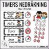 Timers / Klockor till schemaskyltar / schemabilder