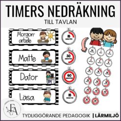 Timers / Klockor till schemaskyltar / schemabilder