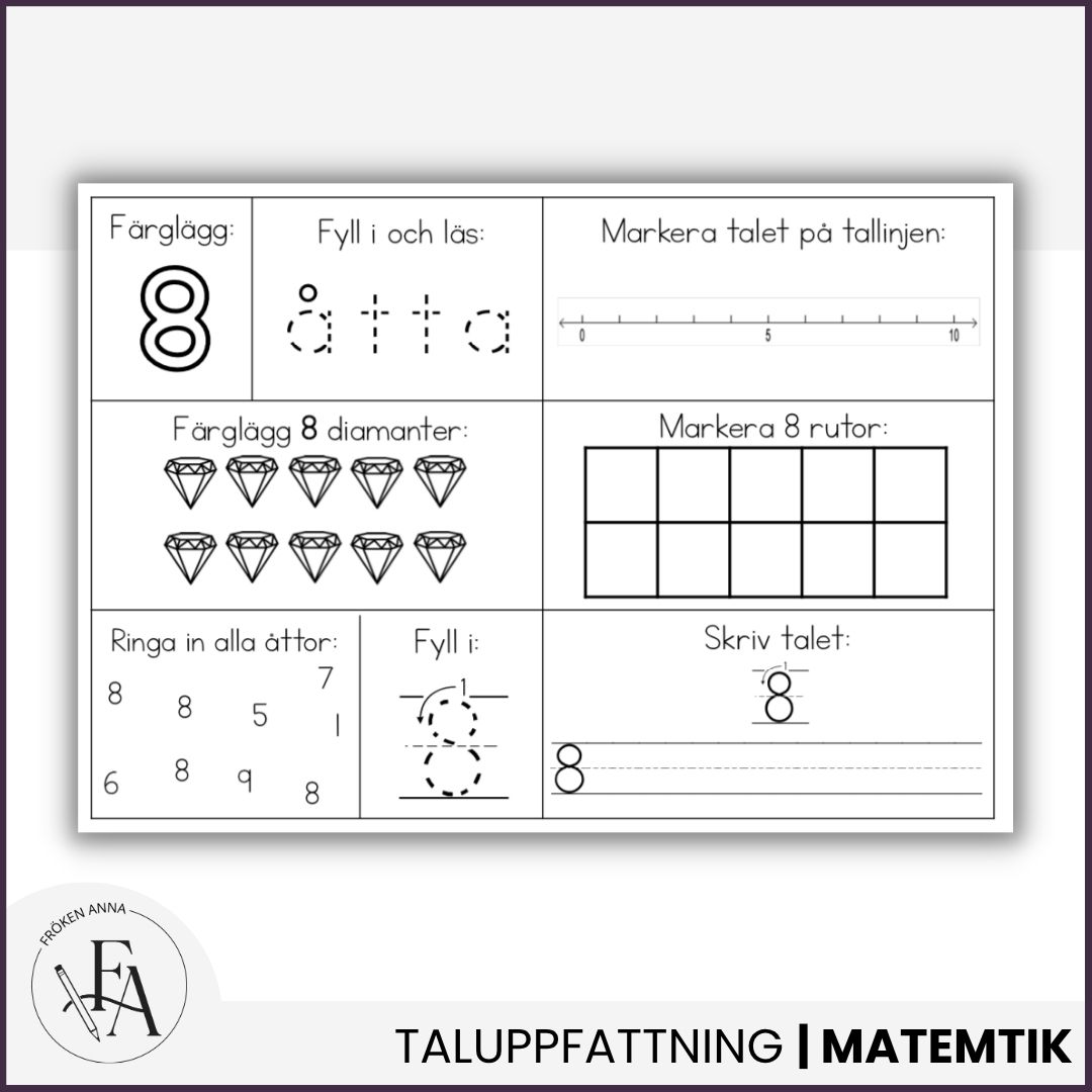 Min bok om siffrorna 0-9
