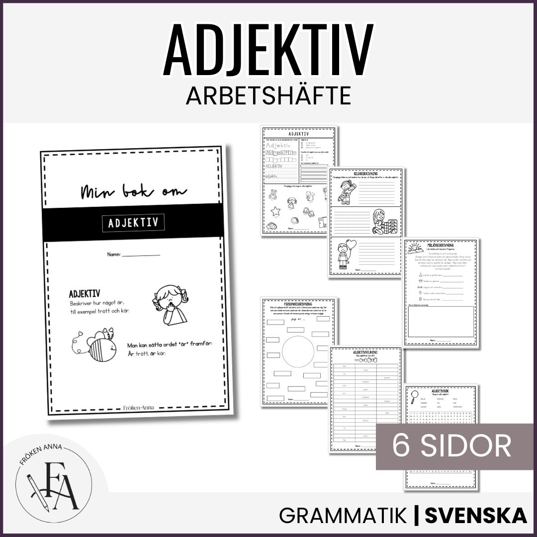 PAKET: Ordklasserna (Arbetshäften + sorteringskort