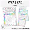 Fyra i rad (multiplikationsspel)