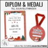 Diplom och medaljer till julavlsutningen