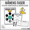 Månens faser – arbetsblad, observation och poster