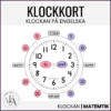 Hjälpkort klockan (engelska)