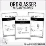 PAKET: Min bok om ordklasserna substantiv, adjektiv och verb