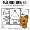 Målarbilder jul