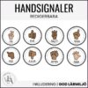 Redigerbara handsignaler